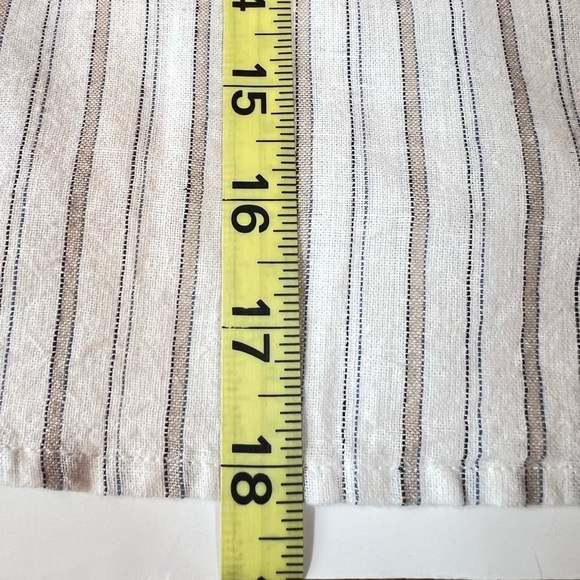 Lovestitch Striped Linen Blend Off The Shoulder Top Size Medium NWT - Picture 12 of 13